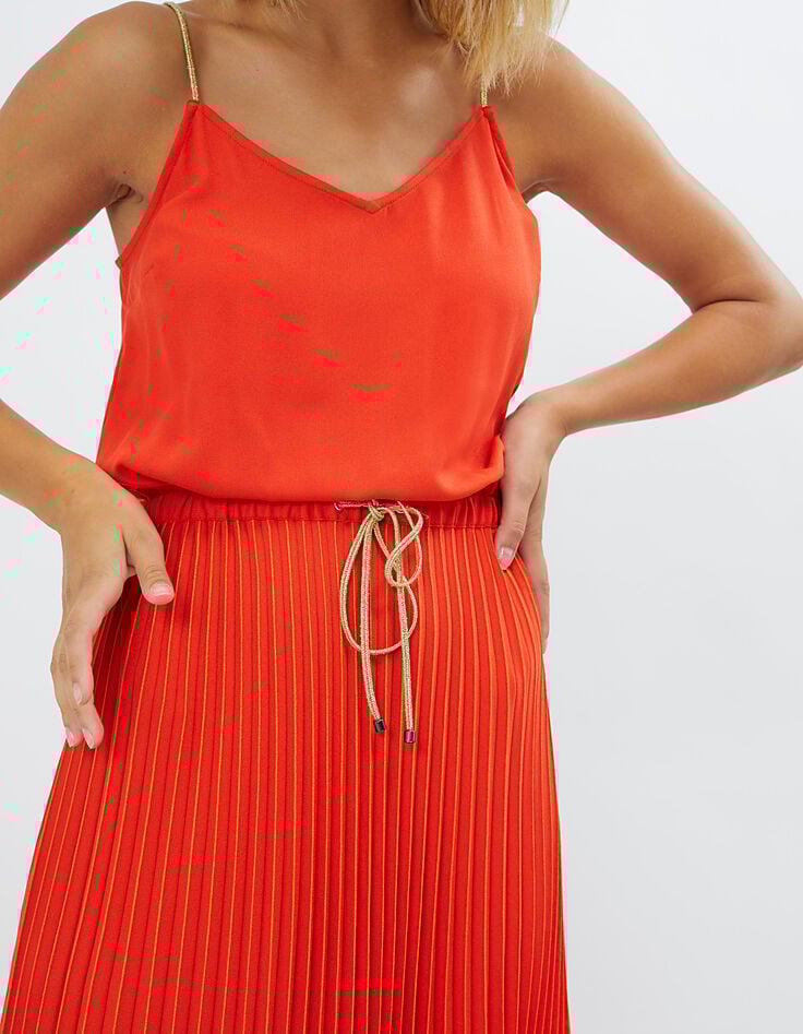 Robe longue pavot plissée I.Code-2 Robe longue pavot plissée I.Code-2