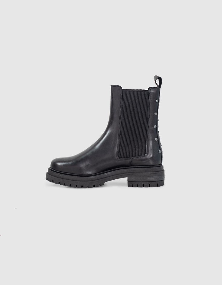 Chelsea boots noirs en cuir I.Code-1