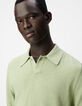 Gr&uuml;nes kurz&auml;rmeliges Poloshirt Herren-5