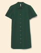 Robe chemise verte jacquard fantaisie I.Code-7