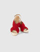 Kirschrote Sandalen aus Veloursleder und Glattleder I.Code-6
