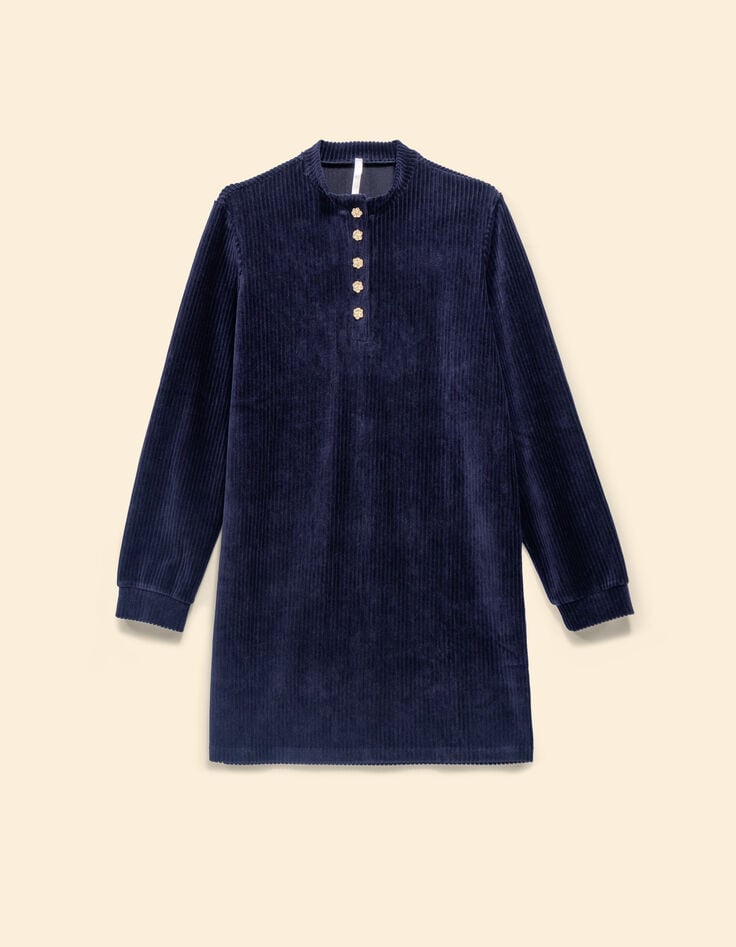 I.Code navy corduroy dress-6