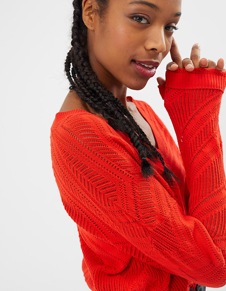 Pull  en maille ajourée I.Code-5
