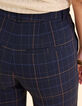 Marineblaue elegante Hose mit Karos I.Code-6