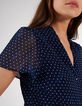 Indigo top met hartjesprint I.Code-2