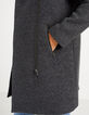 Manteau gris anthracite et noir esprit motard I.Code-5