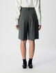 Grau gestreifte Tennis-Bermudas f&uuml;r Damen-4