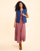 Robe fines bretelles rouge imprimé cachemire I.Code-5