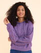 Pull à capuche parme tricot mouliné I.Code-3