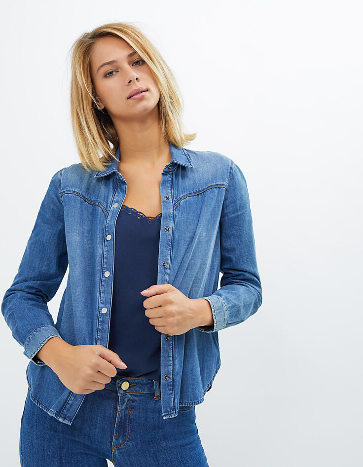 I.Code authentic denim jacket with micro-beads-2