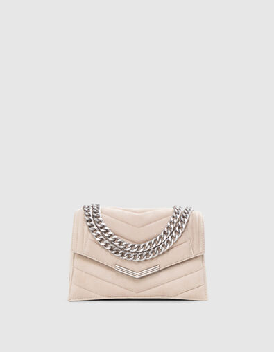 Damen-Tasche THE 1. SEASONALS Kreidewei&szlig; Leder gesteppt M - IKKS