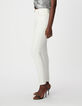 7/8 hohe Taille wei&szlig;e schmale Jeans Nina Damen-3