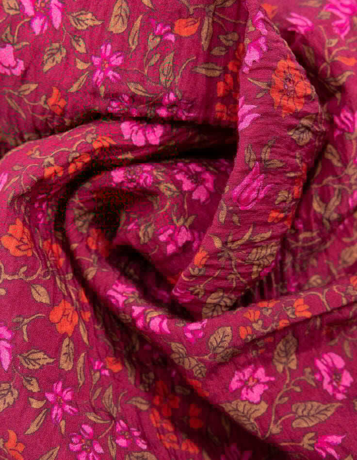 Roze blouse bloemenprint I.Code-7 Roze blouse bloemenprint I.Code-7