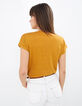 Tee-shirt sunflower en lin esprit cache-cœur I.Code-5