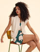 Ecru vest tricot zonder mouwen I.Code-1