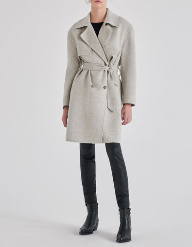 Hell maulwurfbrauner Damen-Trenchcoat - IKKS