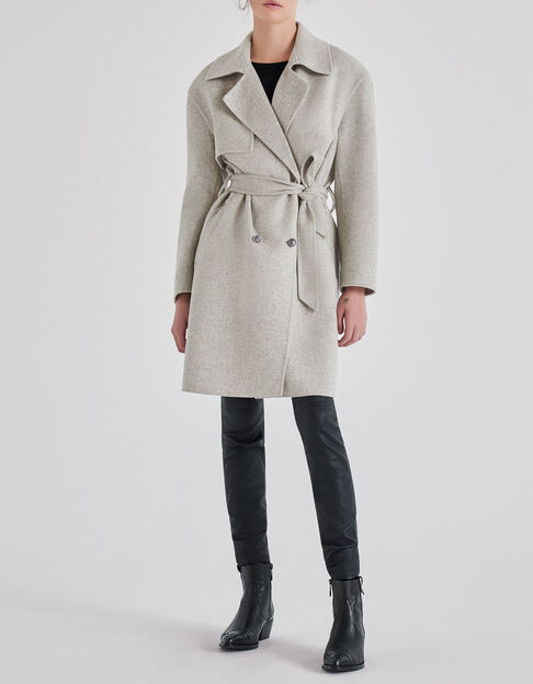Hell maulwurfbrauner Damen-Trenchcoat - IKKS
