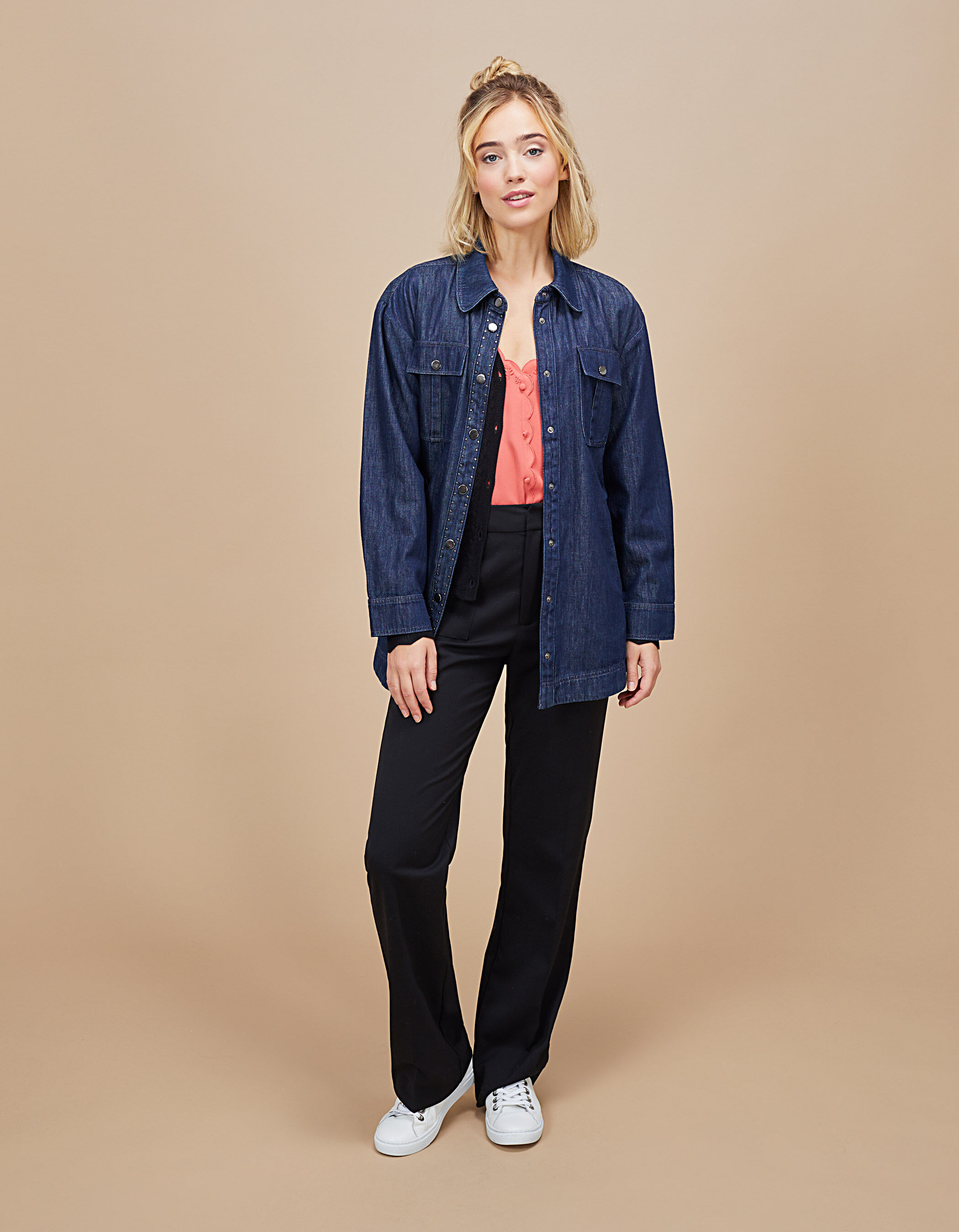 Veste en hot sale jean a clou