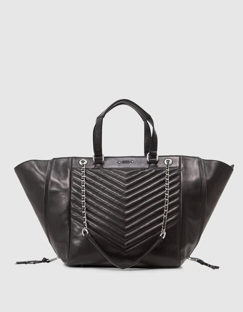 Tasche 1440 schwarz Leder Gr&ouml;&szlig;e L Damen - IKKS