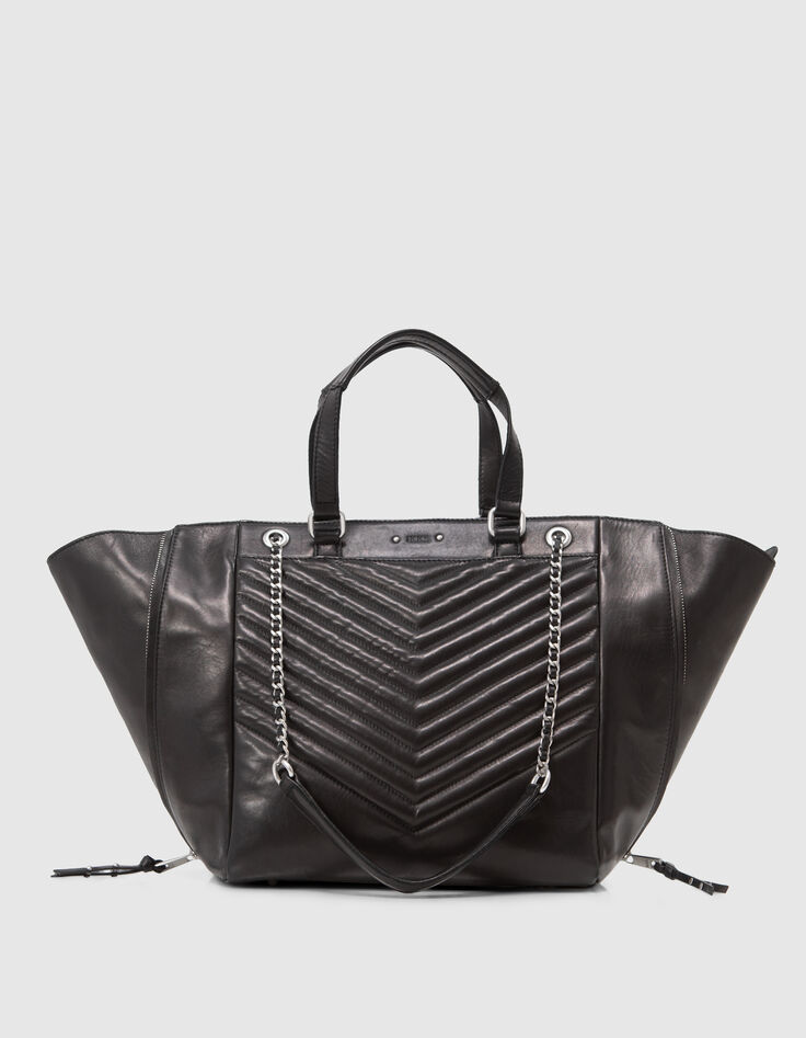 Tasche 1440 schwarz Leder Gr&ouml;&szlig;e L Damen-1
