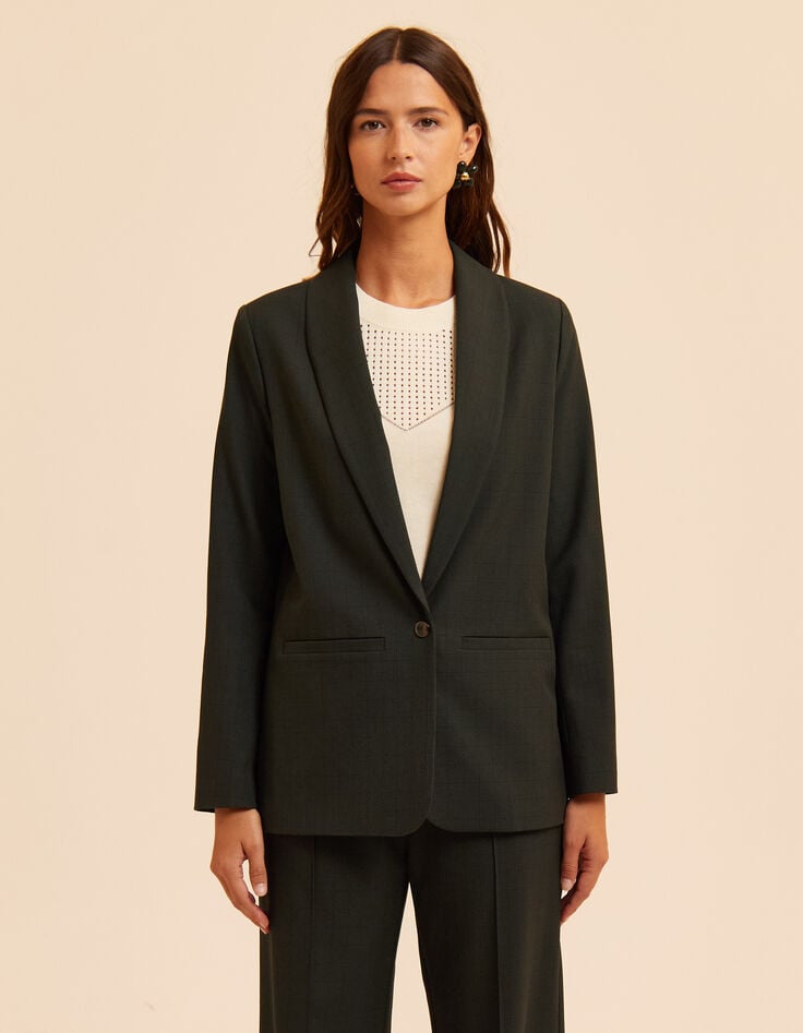 I.Code green checked suit jacket-3 I.Code green checked suit jacket-3