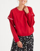 Sudadera candy red felpa costuras mangas I.Code-1