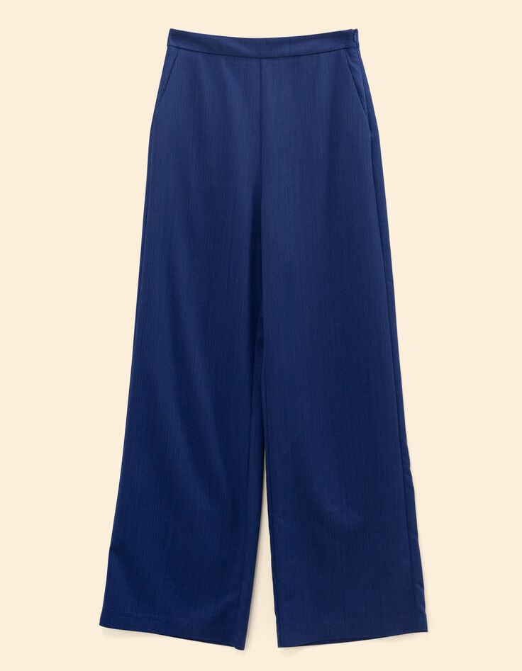 Pantalon large bleu pailleté I.Code-6