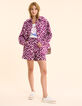 Pantalón corto de jacquard en morado con estampado gráfico I.Code-4