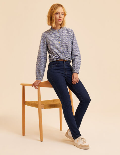 Donkerblauwe slim jeans Carole I.Code