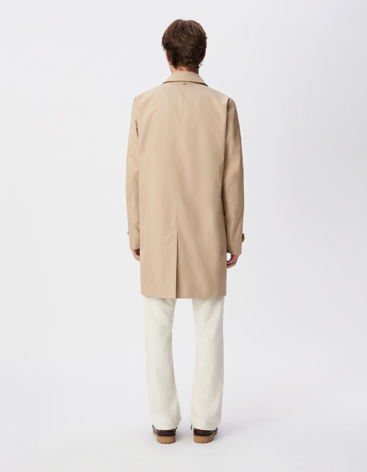 Trenchcoat beige bi-material f&uuml;r Herren-3