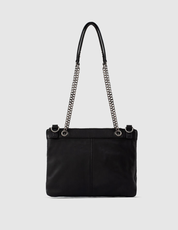 1440 Reporter Tasche Damen gesteppte Leder doppelt-2