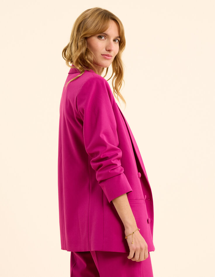 Lila zweireihige Anzugjacke I.Code-1