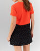 I.Code apricot V-neck T-shirt with gold seam-2