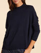 Pull cape marine tricot boutons d&eacute;coratifs I.Code-2
