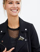 Veste noire esprit motard I.Code-4