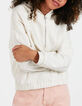 Gebroken witte blouse met rits en kap I.Code-1