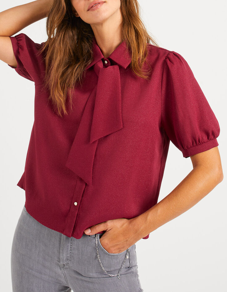 Camisa palo de rosa cuello chalina I.Code-1
