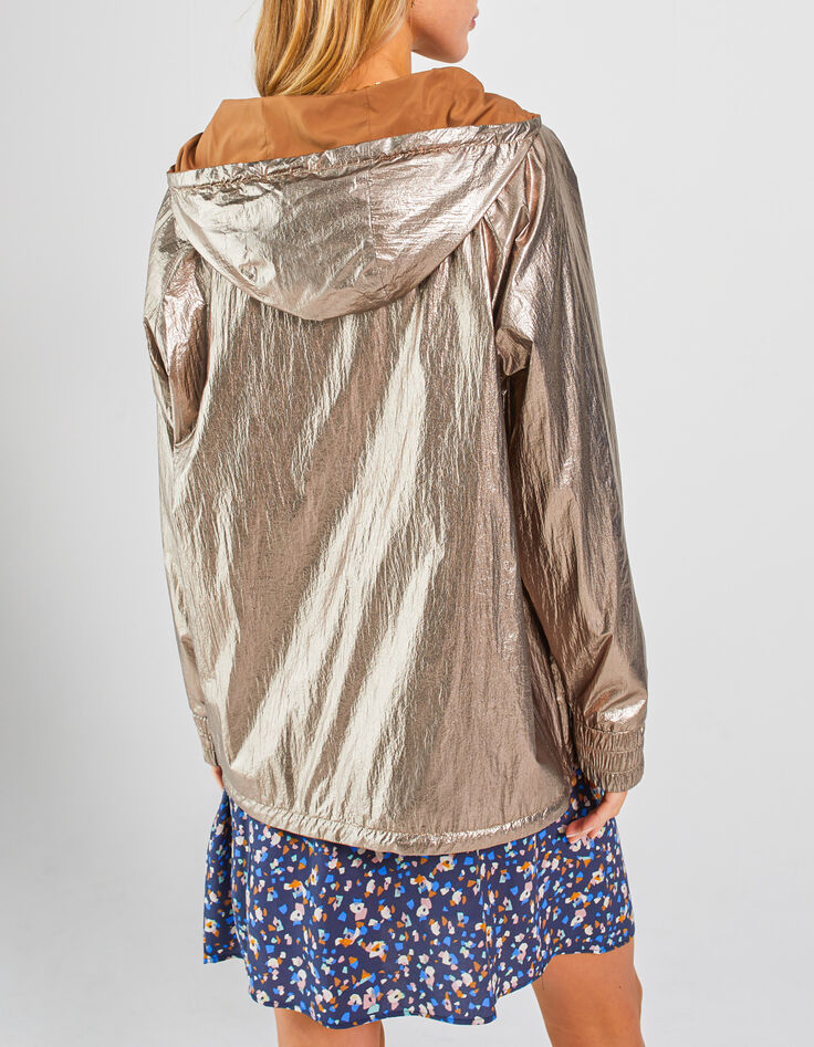 Cortavientos reversible beige y bronce I.Code-3