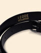 Ceinture noire cuir effet python I.Code-4