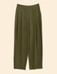 Ecru lurex krijtstreep motief pak broek I.Code-8