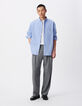 Loses Hemd blau Bio-Baumwolle Herren-2