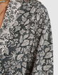 Chaqueta kimono verde estampado vegetal I.Code-5