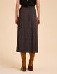 Falda midi negra flores de invierno Margaux I.Code-4