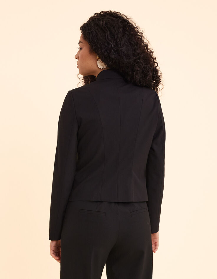 Schwarzer Kurzblazer I.Code-5