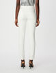 7/8 hohe Taille wei&szlig;e schmale Jeans Nina Damen-4