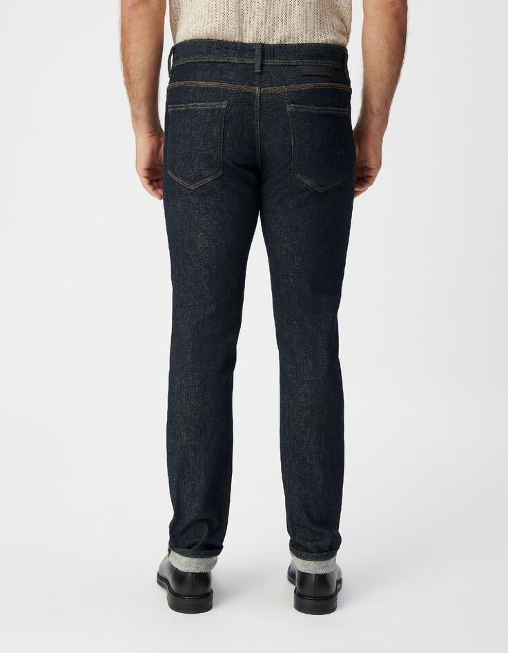 Dunkelblaue SLIM-Herrenjeans aus POWER STRETCH-3