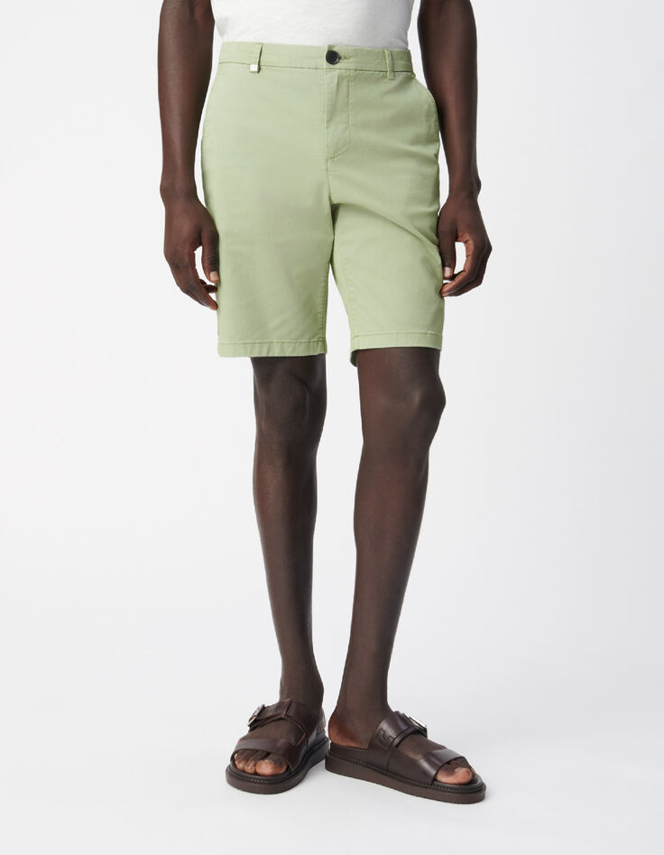 Gr&uuml;ne Chino-Fit Shorts f&uuml;r Herren-2