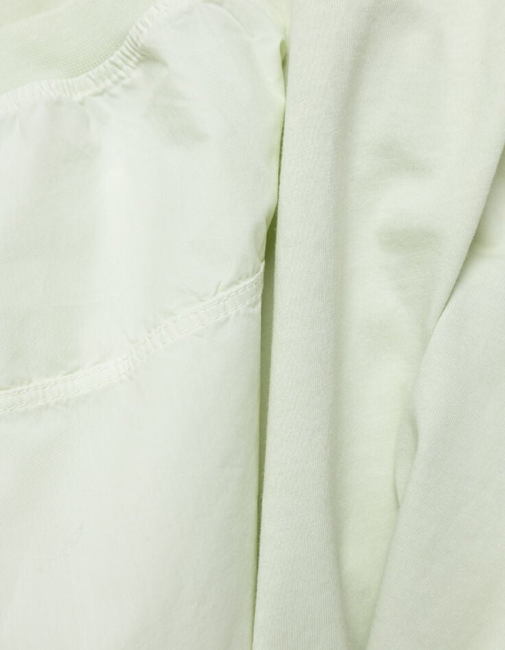 Gr&uuml;nes Damen-Shirt aus Biobaumwolle in &Uuml;bergr&ouml;&szlig;e-9