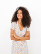 Vestido azul cielo estampado margaritas I.Code-1