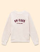 Cremeweißes Sweatshirt Dupions Schriftzug I.Code-7